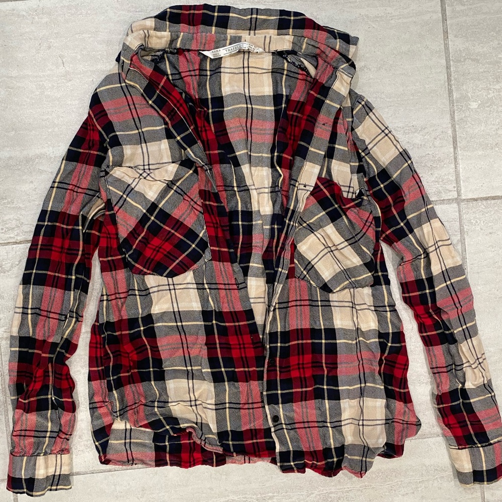 Zara plaid shirt